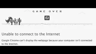 No Internet then Play Dinosaur game on Google Chrome Trick