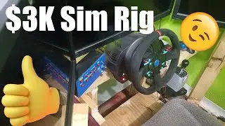 $3K Sim Racing Rig | Triples, Button Box, T300, LC Brake, A/C, Surround Sound, Buttkickers, RPM LEDs