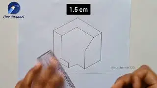Isometric View Drawing | Orthographic Projections | Engineering Drawing | Easy Method