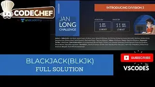 Blackjack Codechef January Long Challenge 2021|Solution/Explanation