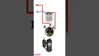 Split AC Compressor Capacitor Connection