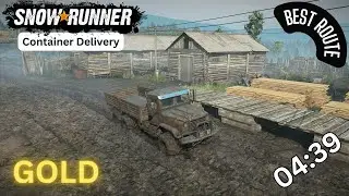 SnowRunner | Container Delivery | Best Route | GOLD