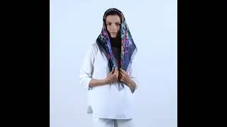 Платок Taiga glowers (Цветы Тайги)