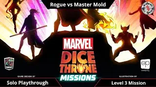 Marvel Dice Throne Missions Playthrough - Rogue vs Master Mold