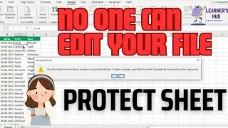 How to protect an excel sheet from editing | LEARNER'S HUB |