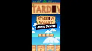 Stardew Valley Menu Secrets