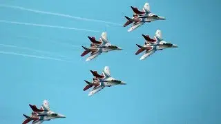 The Swifts [Стрижи] Russian Air Force Aerobatic Team @ MAKS Moscow Air Show