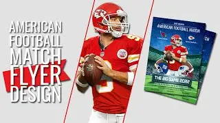 FLYER DESIGN | AMERICAN FOOTBALL MATCH FLYER DESIGN | BANGLA TUTORIAL |  ADOBE PHOTOSHOP CC