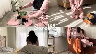 Evde Huzurlu Bir Gün 🌸Çamaşır, Saksı Değişimi ve Temizlik Vlog 🧽