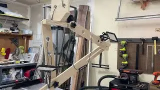 How to save money woodworking - SLIDING boom arm