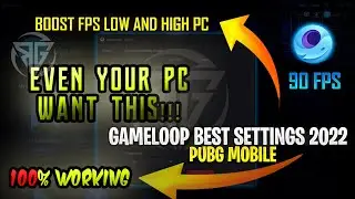 Latest Gameloop Best Settings For Low End PC ✅ | i Developer Settings FPS Boost For All Games 2022 💯
