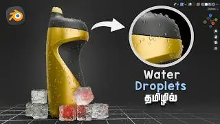 Making realistic water droplets in blender |🔥 Geometry node basics in (Tamil)