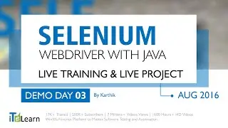 Selenium with  Java Advanced Framework Training and Project for Beginners day 03