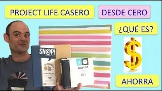 PROJECT LIFE DESDE CERO CASERO😱AHORRA😍ES CARO😱MANUALIDADES SCRAPBOOK IDEAS PARA PRINCIPIANTES DIY