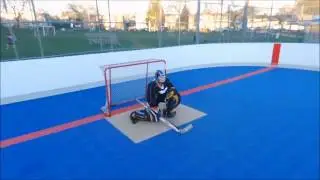 hockey drone test run