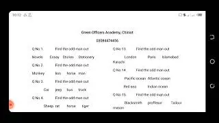Pakistan air Force intelligence question /current paper 40 important repeated question,Navy and army