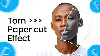 How to create the Torn Paper Cut Effect with Pixellab // Pixellab Paper Cut tutorial