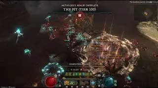 Diablo 4 - Necromancer Golem The Pit 100 Season 4