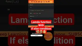 Lambda function with If Else condition #python #programming #shorts