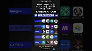🚀 Supercharge Your Daily Tasks with These 12 AI Tools! 🛠️🤖 | Aryan AI Studio
