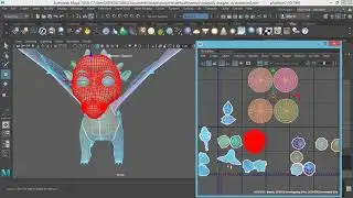 Maya 2019 beginner: UV mapping with 3D Cut and Sew UV Tool. UV mapping creature (Dragon)