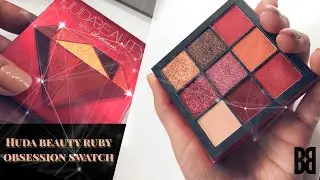 Huda Beauty  Ruby obsessions swatch