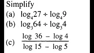 LOGARITHMS O level Mathematics ZIMSEC | DIVISION OF LOGARITHMS 