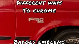How to video of different ways to chrome badges emblems on scale model car kits