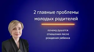 2 главные проблемы молодых родителей.