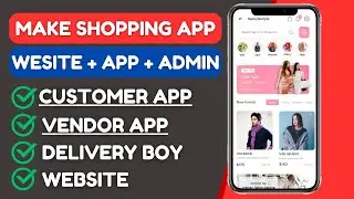 Create a Multi vendor Ecommerce app and Website || how to make multi vendor ecommerce app