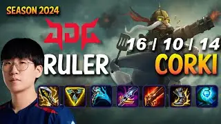 JDG Ruler CORKI vs ZERI ADC - Patch 14.10 KR Ranked MASTER | lolrec
