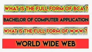 Full Form of CPU। Full Form Of HTML। Full Form Of CPU। Full Form Of UPS। Computer ।