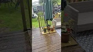 Pouring down