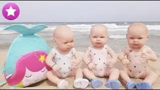 ⭐️TRILLIZAS⭐️ Qué llevar en la pañalera para ir a la playa