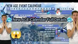 ☃️Free Fire New AGE Event Calendar Full Details ☃️