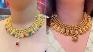 Latest 22k||24k gold necklace Designs with Weight and Price @TheFashionPlus