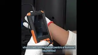 Camera Endoscop Dubla - 4K HD, Ecran IPS 4,5 inch, Cablu 5m, 9 Lumini LED, IP68