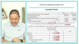 Intermediate Accounting - Lesson 1.16 - Financial Statement Elements Example