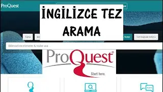 İngilizce tez arama I Proquest