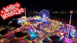 London Hyde Park Winter Wonderland 2023 Night Walk - Rides-Games-Hot Chocolate and Mulled Wine