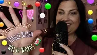 ASMR // Random & Unpredictable Triggers! Welsh 🏴󠁧󠁢󠁷󠁬󠁳󠁿 Words! low Lighting