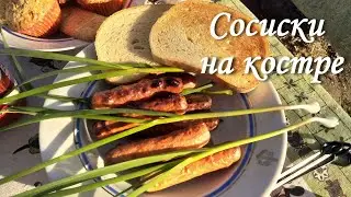 Cосиски на костре. Репортаж из зарослей чеснока:)