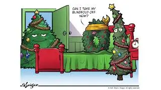 Christmas comic timelapse