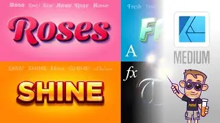 Affinity Designer Tutorial - editable text effects with symbols