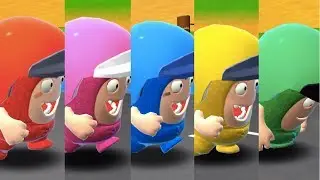 Oddbods Turbo Run - Racing Fuse, Newt, Pogo, Bubbles and Zee