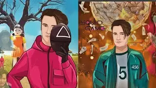 Squid game photo editing in picsart ||Beeni edits||