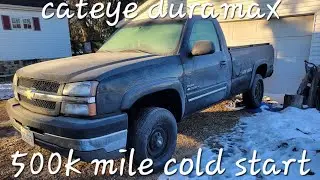 500k mile lb7 cold start vs 150k mile lb7 cold start DURAMAX!!