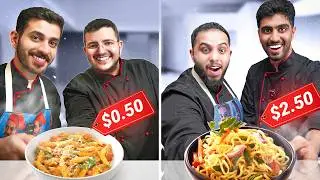 طبخ بأرخص المنتجات مع يوتيوبرز بيكس !!