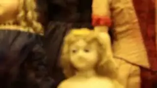 Horribly scary dolls at a museum