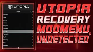 Utopia Mod Menu (MONEY+VEHICLES RECOVERY) (UNDETECTED*) GTA 5 ONLINE #poras